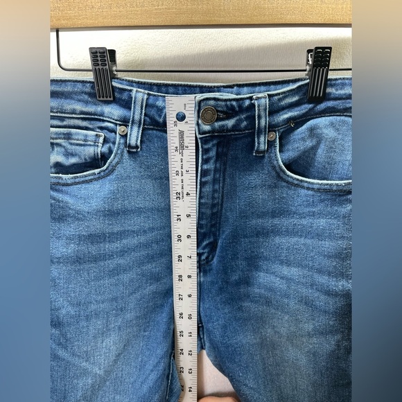 KanCan Distressed Skinny Ankle Jeans Womens 28 Blue Denim Stretch Frayed 2157 - Picture 5 of 8